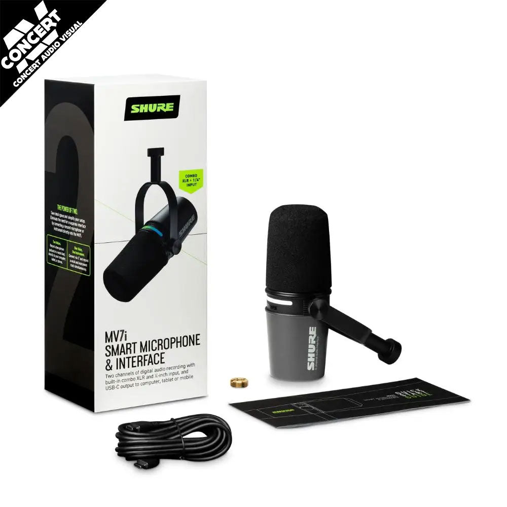 SHURE MV7i Smart Mic + Interface