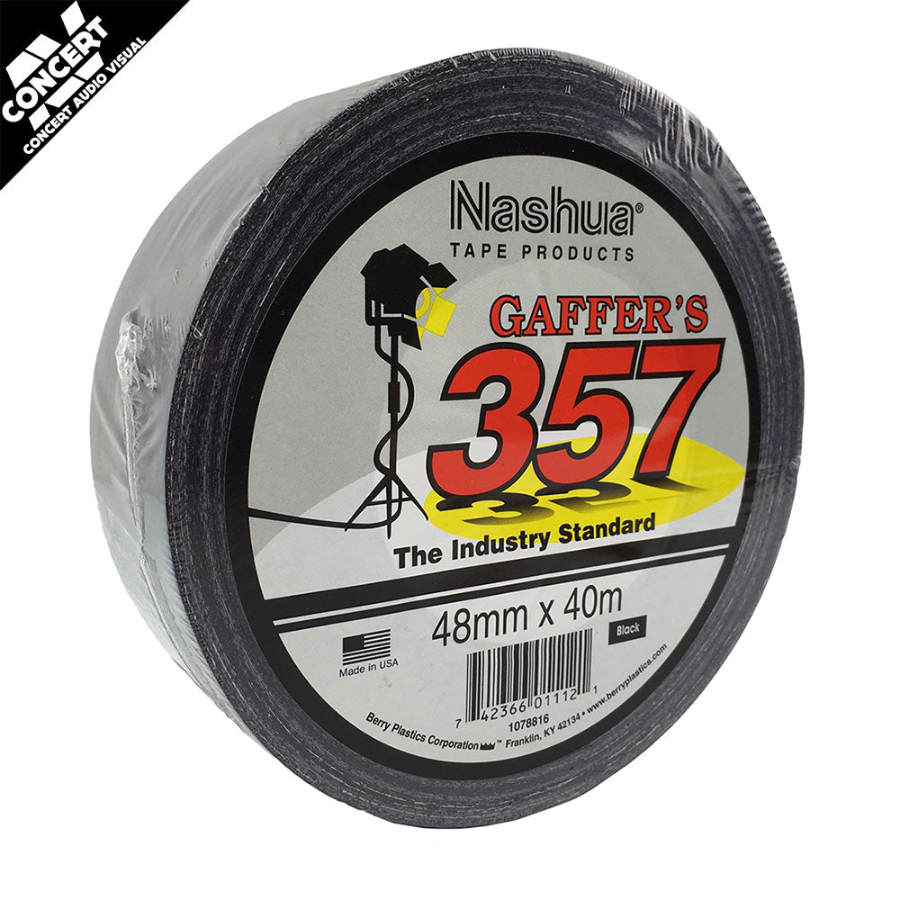 NASHUA357 48mm x 40m Industry Standard Gaff Tape - Black