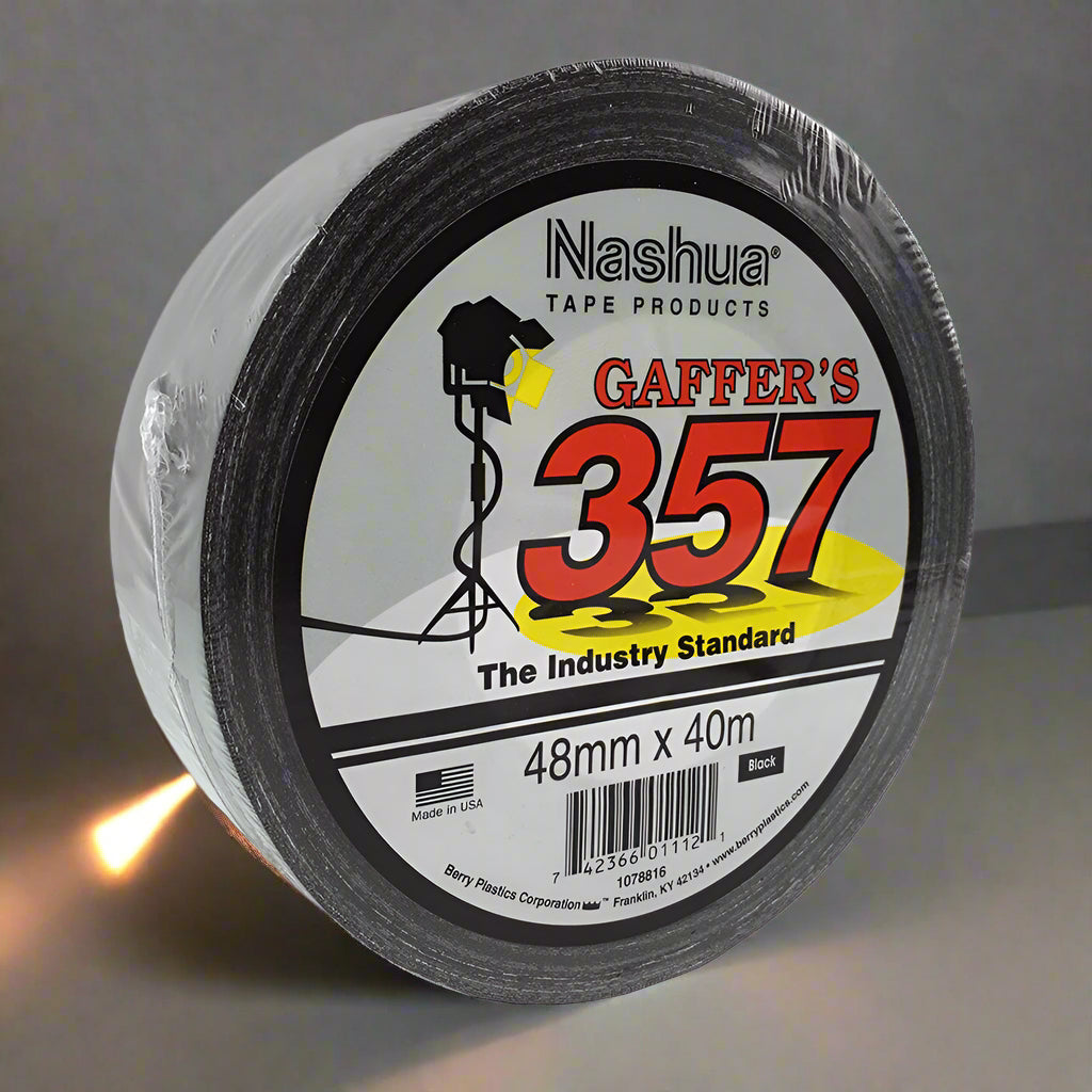 NASHUA357 48mm x 40m Industry Standard Gaff Tape - Black