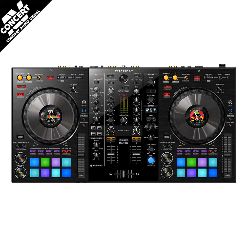 Pioneer DDJ800 2-Channel Portable DJ Controller for Rekordbox DJ