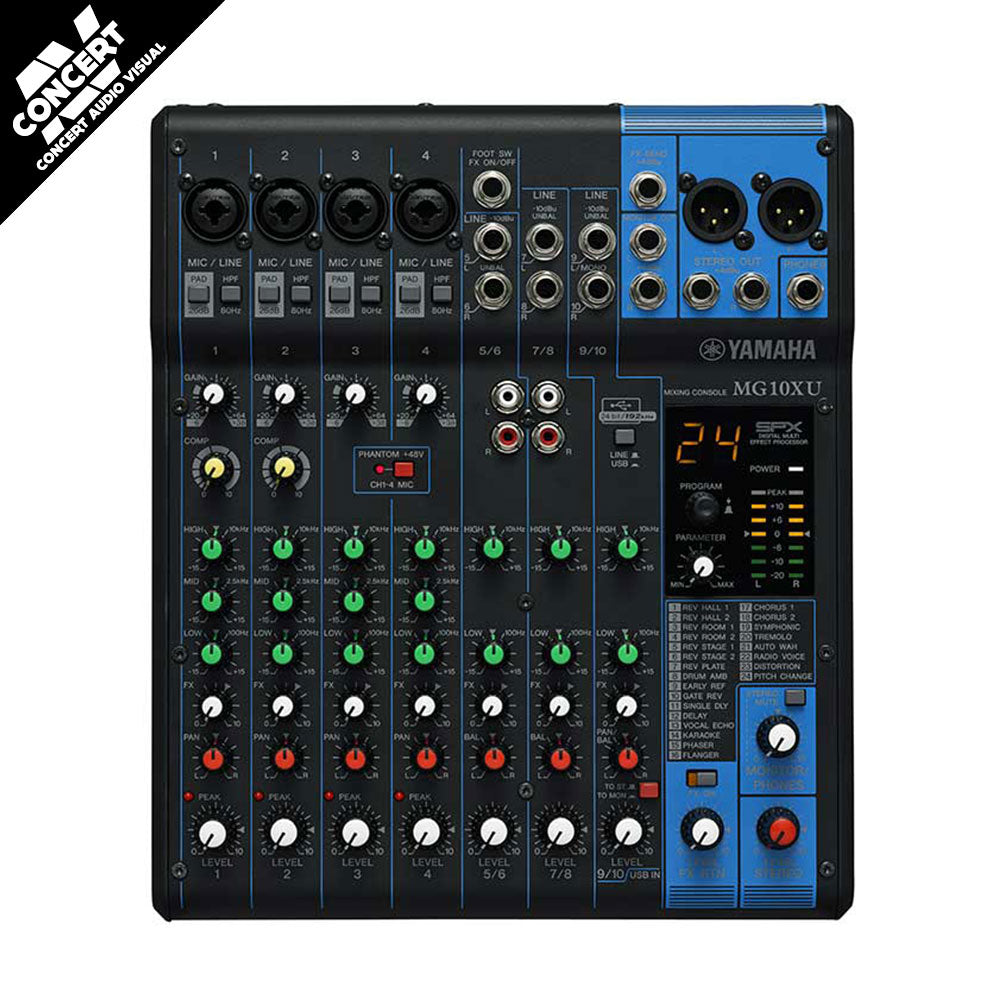 YAMAHA MG10XU 10ch Mixer w/ FX & USB