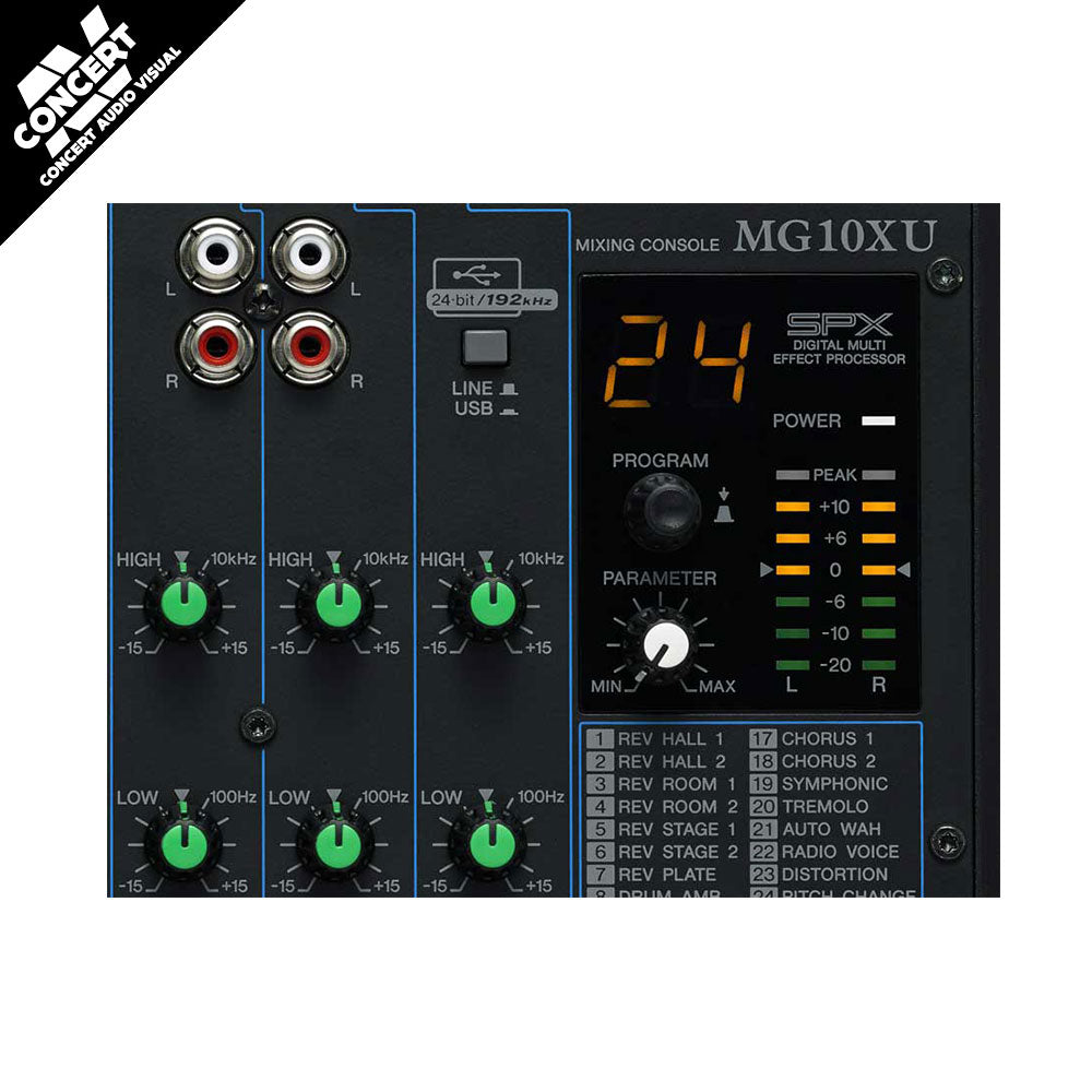 YAMAHA MG10XU 10ch Mixer w/ FX & USB