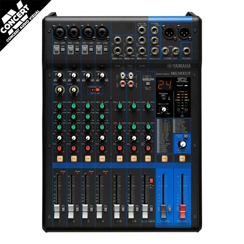 YAMAHA MG10XUF 10 Input Mixer with FX & USB Audio Interface